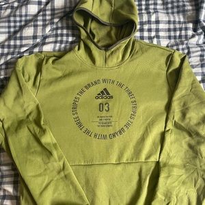 Green Adidas Logo Hoodie